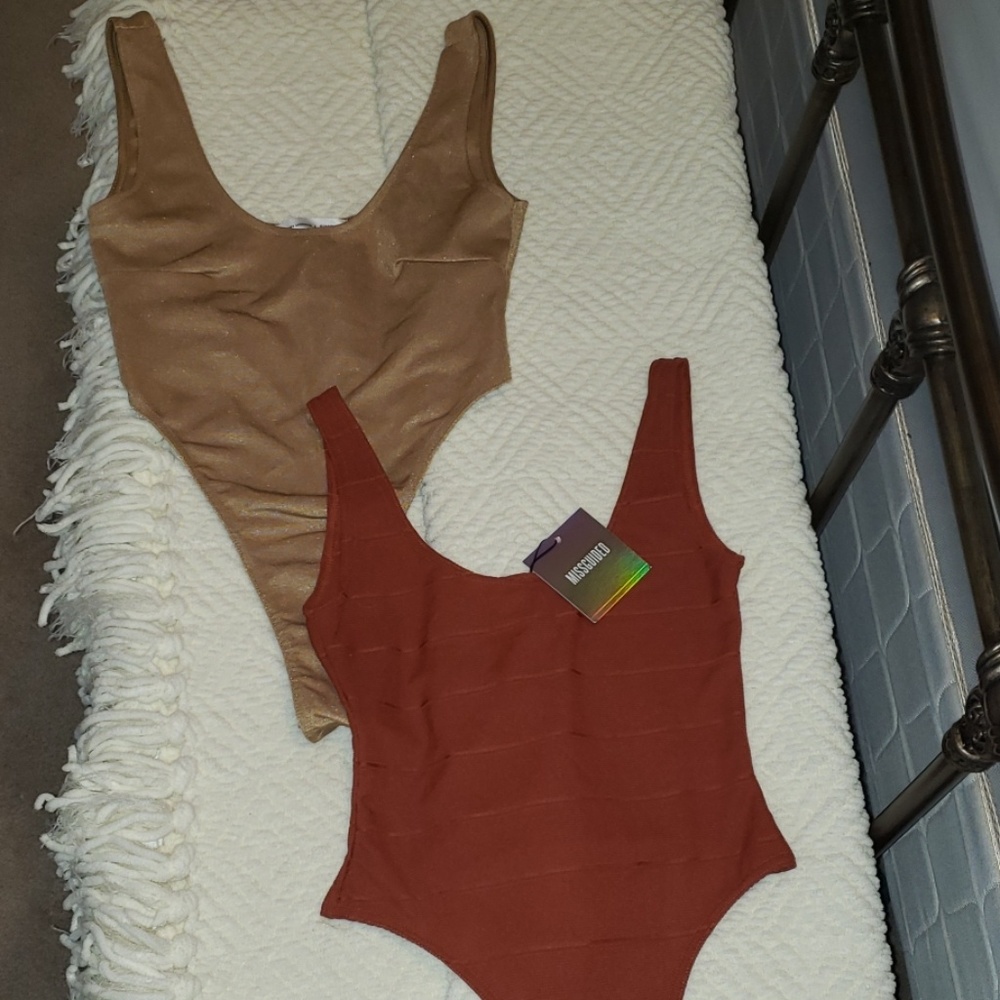 Set of 2 Missguided bodysuits NWT